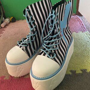 Monster High x YRU Jolt Stripe Platform Shoes